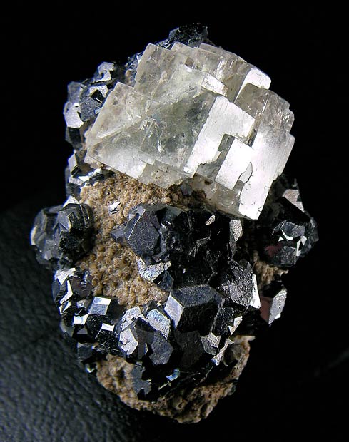 No.482 方鉛鉱 Galena：方鉛鉱と蛍石 Mexico - GEODE