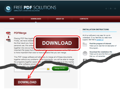 PDF Merge ダウンロードページ