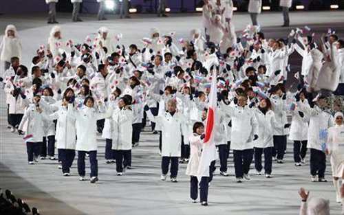 ソチオリンピックの開会式で日本選手団が着ていたスポーツウェアをデザインしたデサント